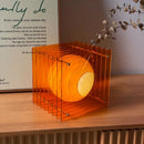 Axyaa Acrylic Rechargeable Table Lamp for Modern Bedroom Decor