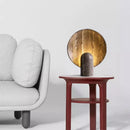 Axyaa Dark Travertine Rock LED Resin Table Lamp - Luxury Nordic Home Decor