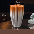 Axyaa Ceramic Vase Plant Pot Floral Vases Room Decor Aesthetic Ornaments