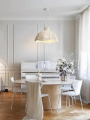 Axyaa French Wood Ceiling Pendant Lamp Vintage Bedroom Living Room Pendant Light