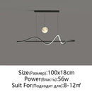 Axyaa Luxury LED Pendant Light: Sleek White/Black Design for Home & Office Décor