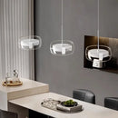 Axyaa Clear Glass 3-Light Pendant for Dining Room, Kitchen Island