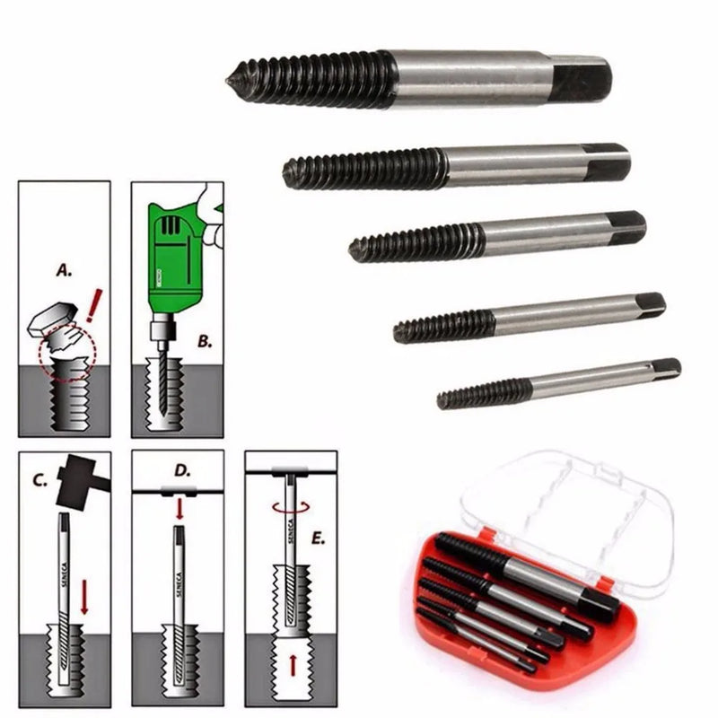 Axyaa Double Side Screw Extractor Bit Set