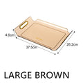 Axyaa Decorative Plastic Tray Serving Organizer Bread Box Home Decoration