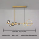 Axyaa Glass Bubble Chandelier: Nordic Minimalist Magic Bean Design