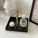 Axyaa White Plastic Round Storage Tray Tableware Home Kitchen Cake Coffee Tray