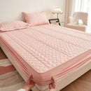 Axyaa Washed Cotton Padded Mattress Cover Simmons Protective All-Inclusive Sheet