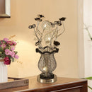 Axyaa Modern Vase Table Lamp LED Aluminum Wire Decorative Desk Light
