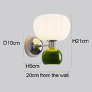 Axyaa LED Wall Lamps Cream Breeze Pumpkin Sconces G9 Bulb - Bedroom Living Room Lighting