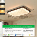 Axyaa LED Walnut Ceiling Lamp: Retro Aesthetic Wabi-sabi Master Bedroom Light