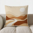 Axyaa Abstract Woman Silhouette Geometric Pattern Pillow Cover