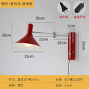 Axyaa Retro Swing Arm Wall Lamp for Modern Bedroom Living Room