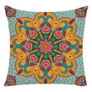 Axyaa Mandala Print Flax Pillowcase 45*45cm - National Wind Home Decor