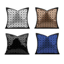 Axyaa Geometric Laser Mirror Pillow Cover for Children's Room in Black Coffee Color
