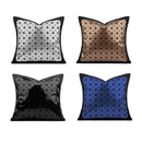 Axyaa Geometric Laser Mirror Pillow Cover for Children's Room - Black Coffee Color
