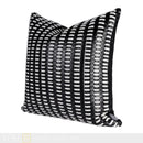Axyaa Leather Weaving Cushion Throw Pillow - Modern, Simple, Luxury for Living Room
