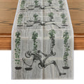 Axyaa Halloween Skeletons Table Runner Kitchen Decor Party Wedding Settings
