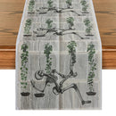 Axyaa Halloween Skeletons Table Runner Kitchen Decor Party Wedding Settings