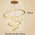 Axyaa Crystal Chandelier Stair Pendant Lamp Living Room Lighting Modern Interior Staircase Light