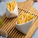 Axya Ceramic French Fries Bowl Set - Creative Tableware for Snacks and Seasonings