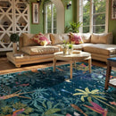 Axyaa Retro Light Luxury Tiger Sunset Rug: Large Area Bedroom & Living Room Carpet