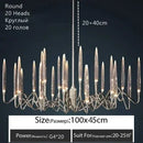 Axyaa Crystal Bubble LED Chandelier for Home, Bar, and Restaurant