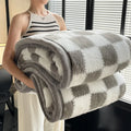 Axyaa Fluffy Fleece Half Sides Blanket for Warmth, Sofa Throws, Napping, & Shawl