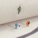 Axyaa Plush Cloakroom Rug: Modern Style Irregular Shapes Carpet, Soft Fluffy Floor Mat