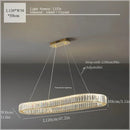 Axyaa Luxury Crystal Ceiling Pendant Lamp for Elegant Room Decor