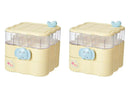 Axyaa Rotating Jewelry Box Organizer Hair Accessories Earrings Rings Storage Box