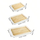 Axyaa Large Capacity Plastic Storage Tray for Food Serving, Tea, Dessert, Fruit Organizer
