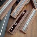 Axyaa Walnut Jewelry Display Rack for Rings and Earrings Storage