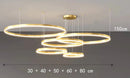 Axyaa LED Pendant Chandeliers for Modern Living Room and Dining Room Lighting