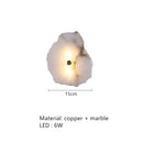 Axyaa Marble Wall Lamp LED Sconce Copper Accent Art Deco Light