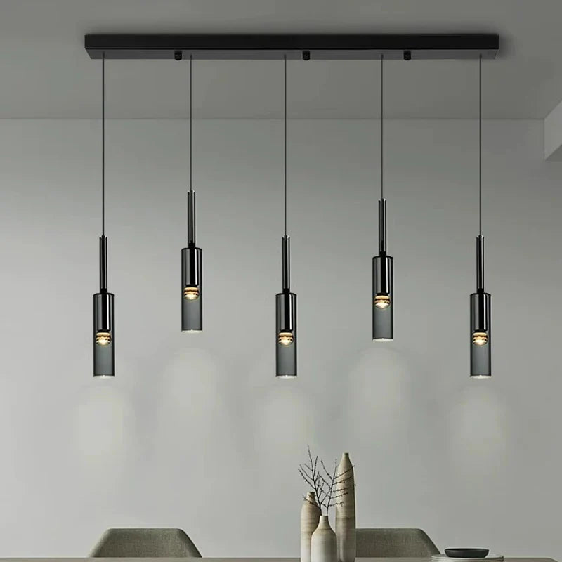 Axyaa Modern LED Pendant Chandeliers for Indoor Living and Dining Room Lighting