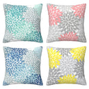 Axyaa Colorful Floral Pattern Throw Pillow Covers for Sofa Bedroom Car