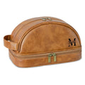 Axyaa Leather Toiletry Bag: Large Organizer with Hanging Hook - Men's Travel Gift