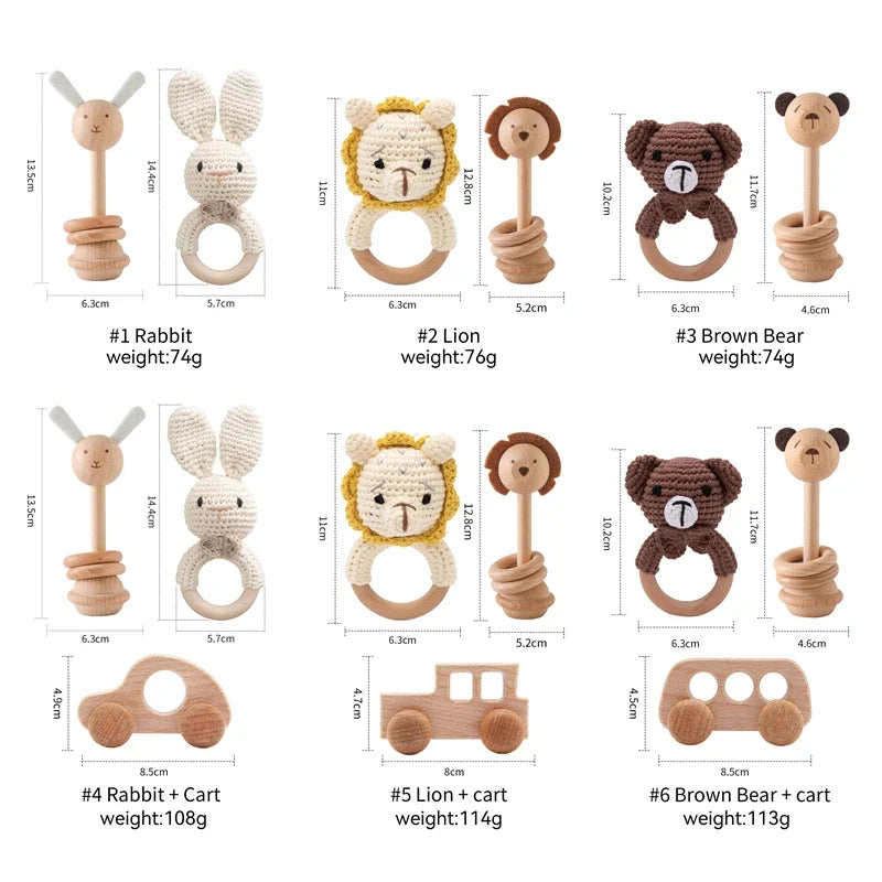 Axya Animal Wooden Building Block Toys for Kids