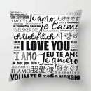 Axyaa Red Lips Heart Pillow - Black Love Sofa Car Cushion Cover
