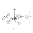 Axyaa Dining Room Chandelier Pendant Lights Ceiling Lamps - Elegant Salon Indoor Lighting Fixtures
