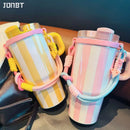 Axyaa Silicone Cup Holder Strap for 30/40oz Stanley Cup - Universal Fit