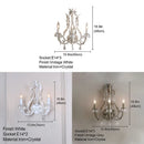 Axyaa Vintage Crystal White Wall Lamp: Elegant Lighting for Bedroom, Living Room & Nursery
