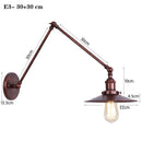 Axyaa Industrial Iron Long Arm LED Wall Sconce - E27 Socket