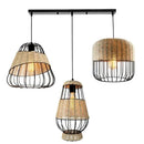 Axyaa Hemp Rope Weave Pendant Lights - Modern LED Living Room Dining Decor