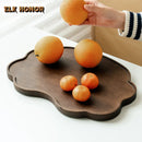 Axyaa Solid Wood Tea Tray for Serving Desserts and Coffee
