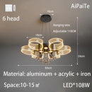 Axyaa Luxury Nordic Chandelier for Modern Living Room, Bedroom, and Restaurant
