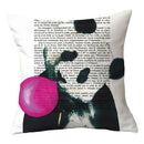 Axyaa Geometric Character Pillowcase | Sofa Home Decor Polyester Cushion