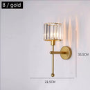 Axyaa Nordic Crystal Wall Sconces for Luxury Bedroom & Living Room