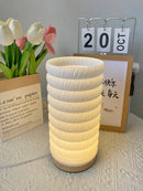 Axyaa Modern Desk Lamp for Bedroom Study, Stylish 3D Printed Decorative Hotel Room Lighting