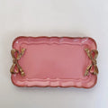 Axyaa Vintage White Bow Tie Ceramic Tray for Kitchen and Living Room